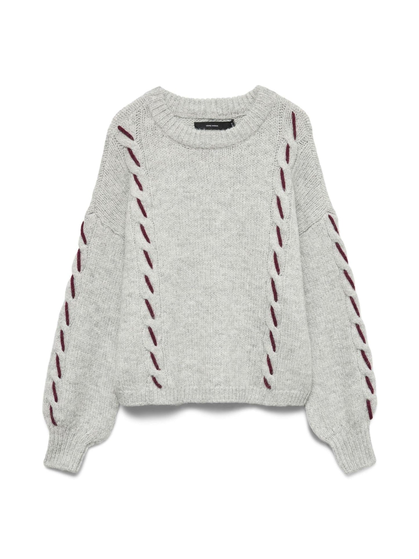 Vero Moda Maglione Donna Ilina Light Grey Melange