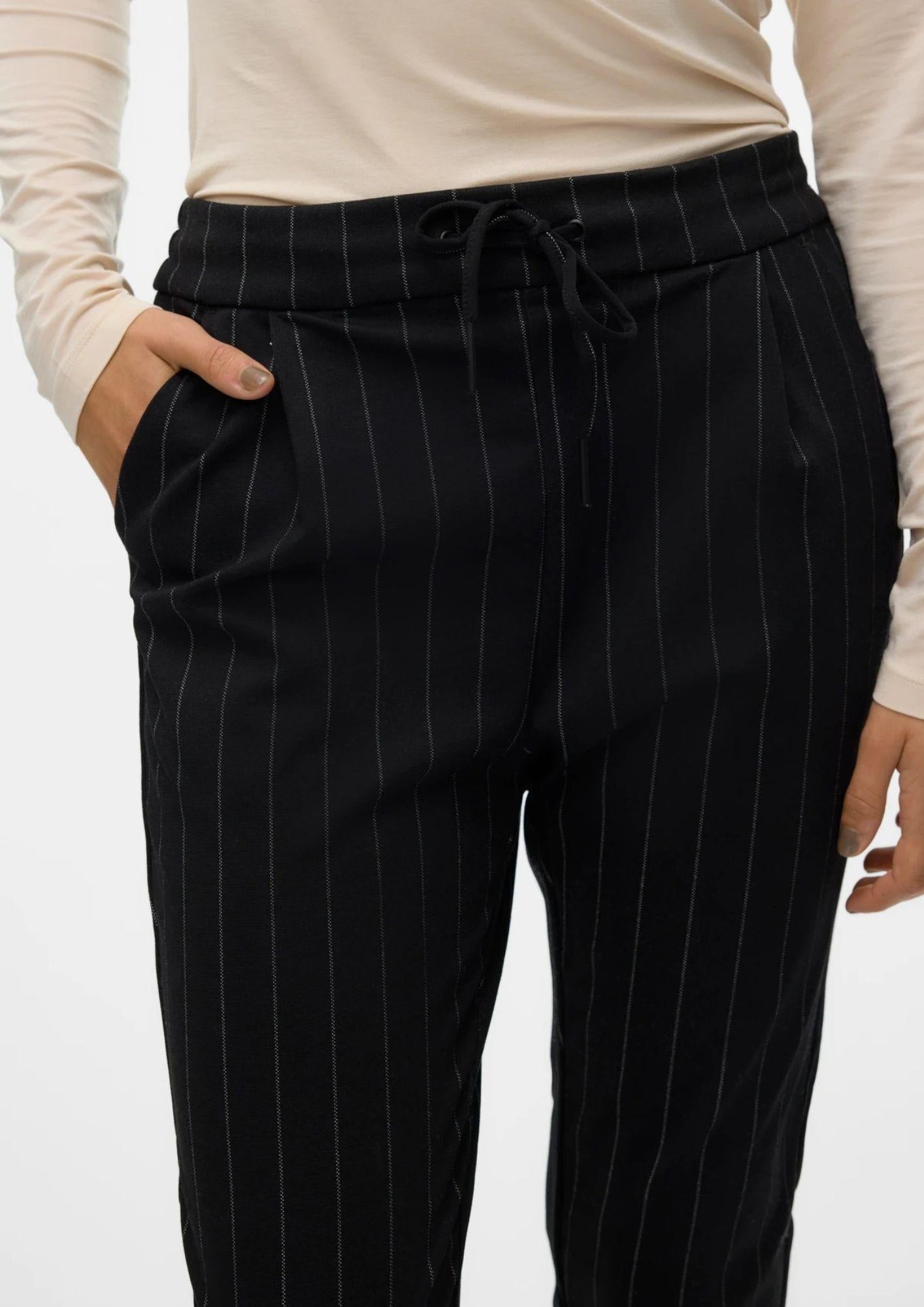 Vero Moda Pantaloni Donna Eva Nero Gessato