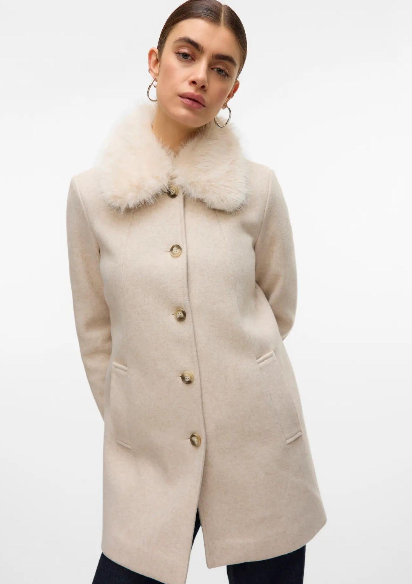 Vero Moda Giacca Invernale Donna Autumn Beige