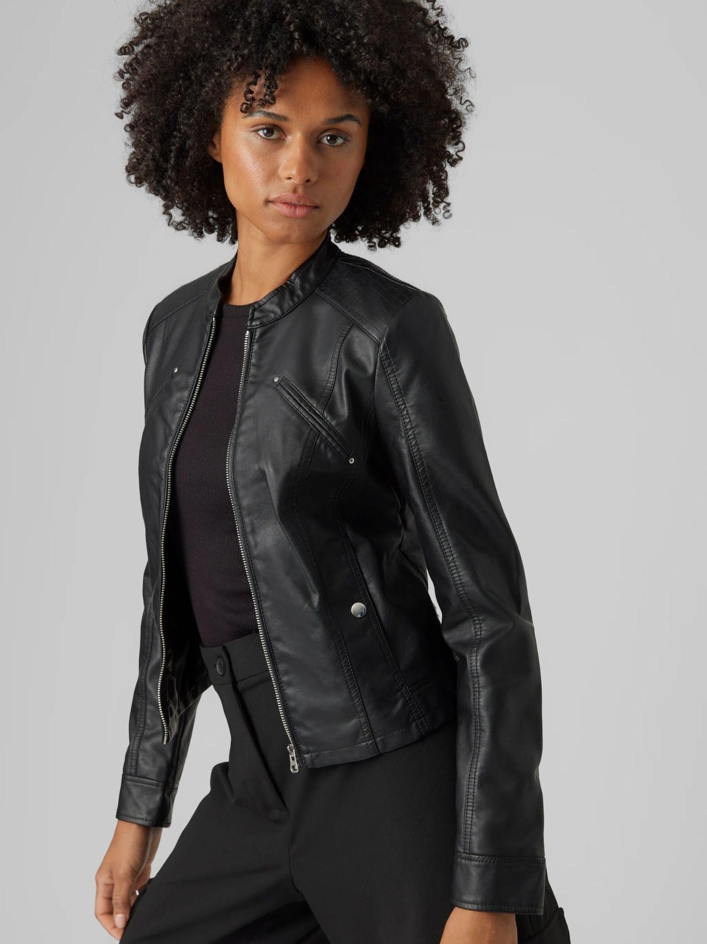 Vero Moda Giacca Biker Donna Favodona Nero