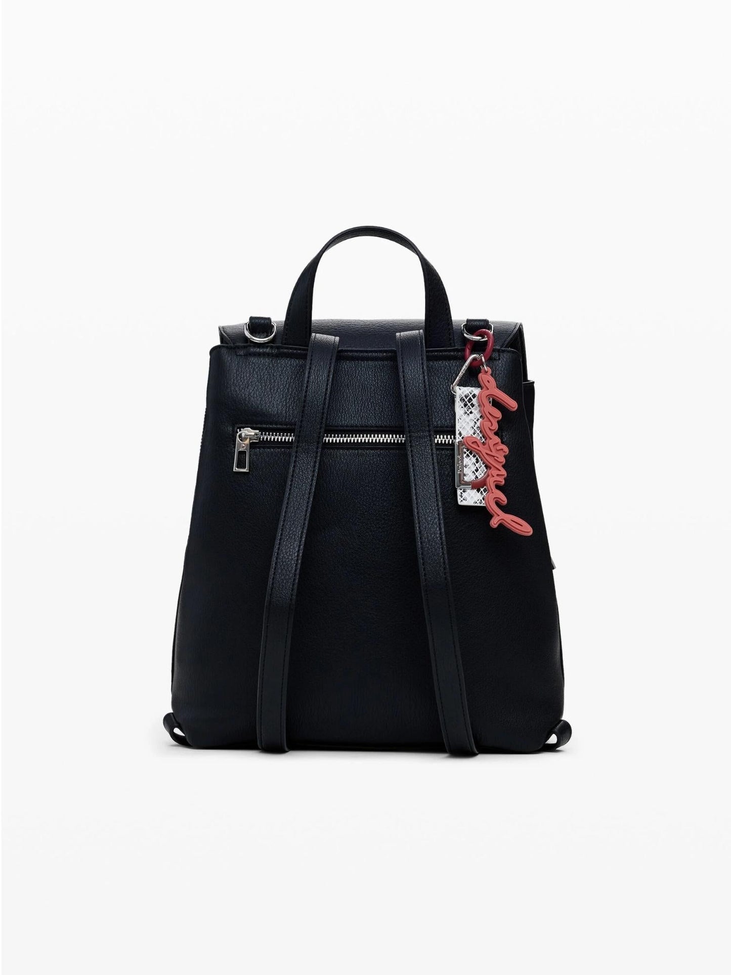 Desigual Zaino con patta piccola incisa Donna Nero