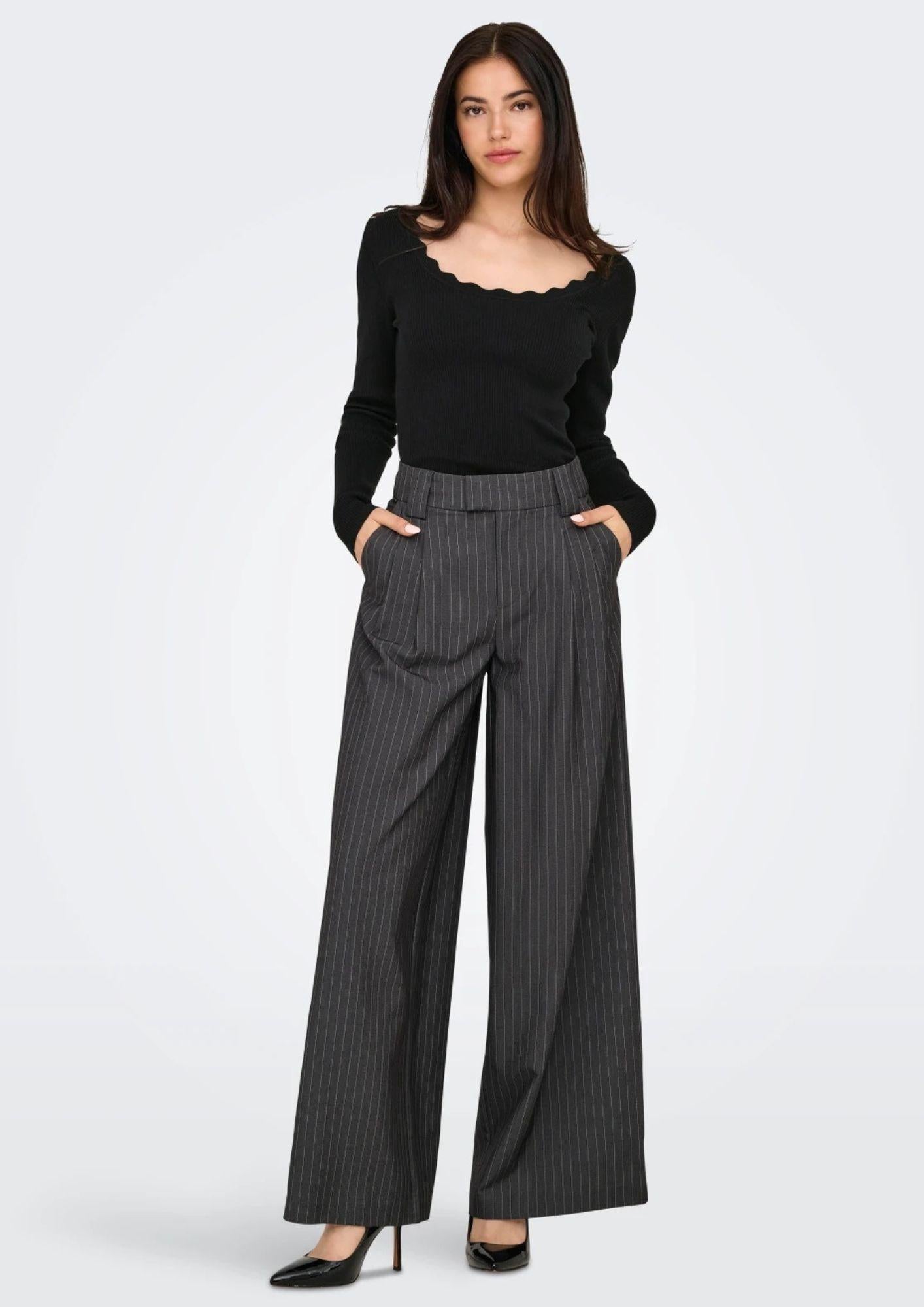 Jacqueline De Yong Pullover Donna Nanna Nero