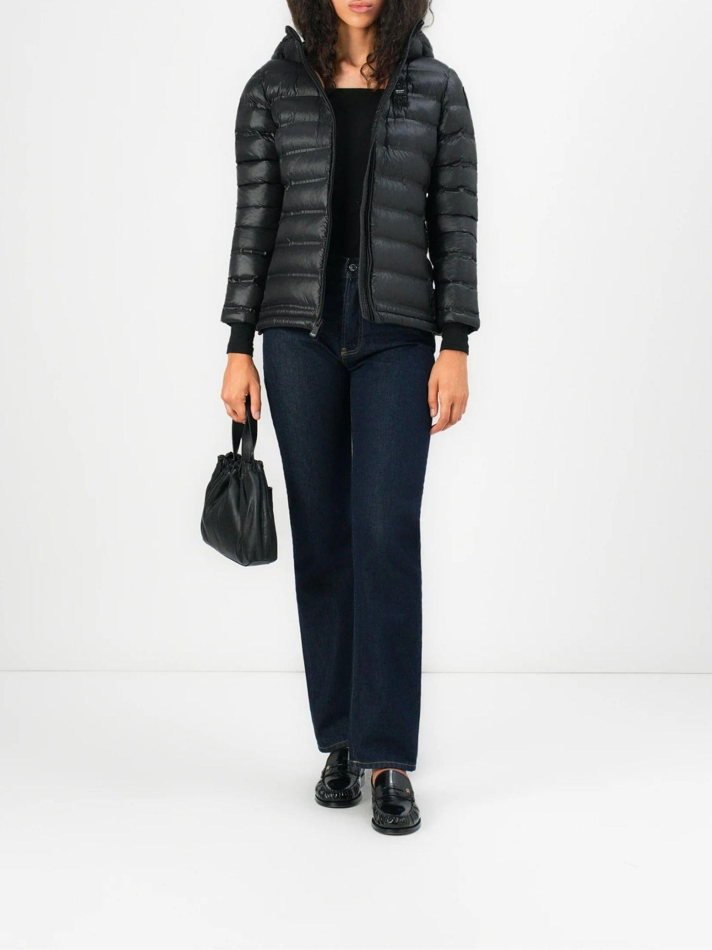 Blauer Giacca Invernale Donna Ellis Nero Interno Tabacco