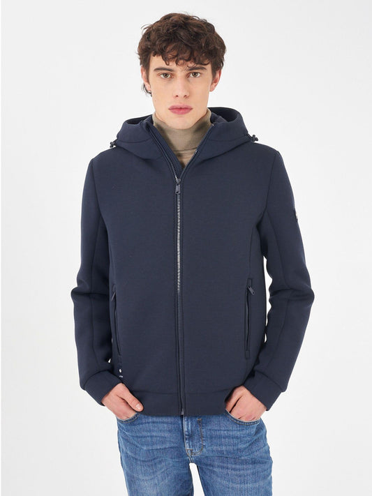Yes Zee Giubbino con cappuccio Uomo Blu