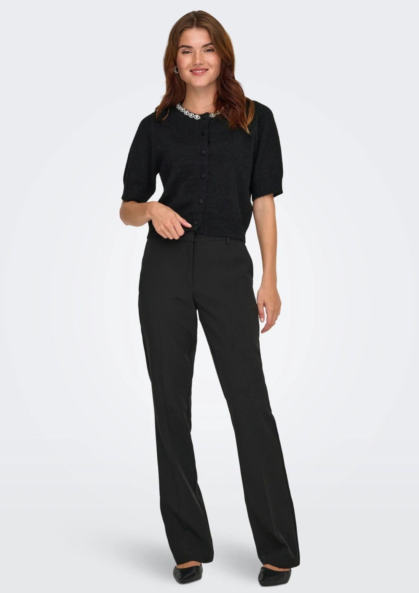 Jacqueline De Yong Cardigan Donna Alva Nero