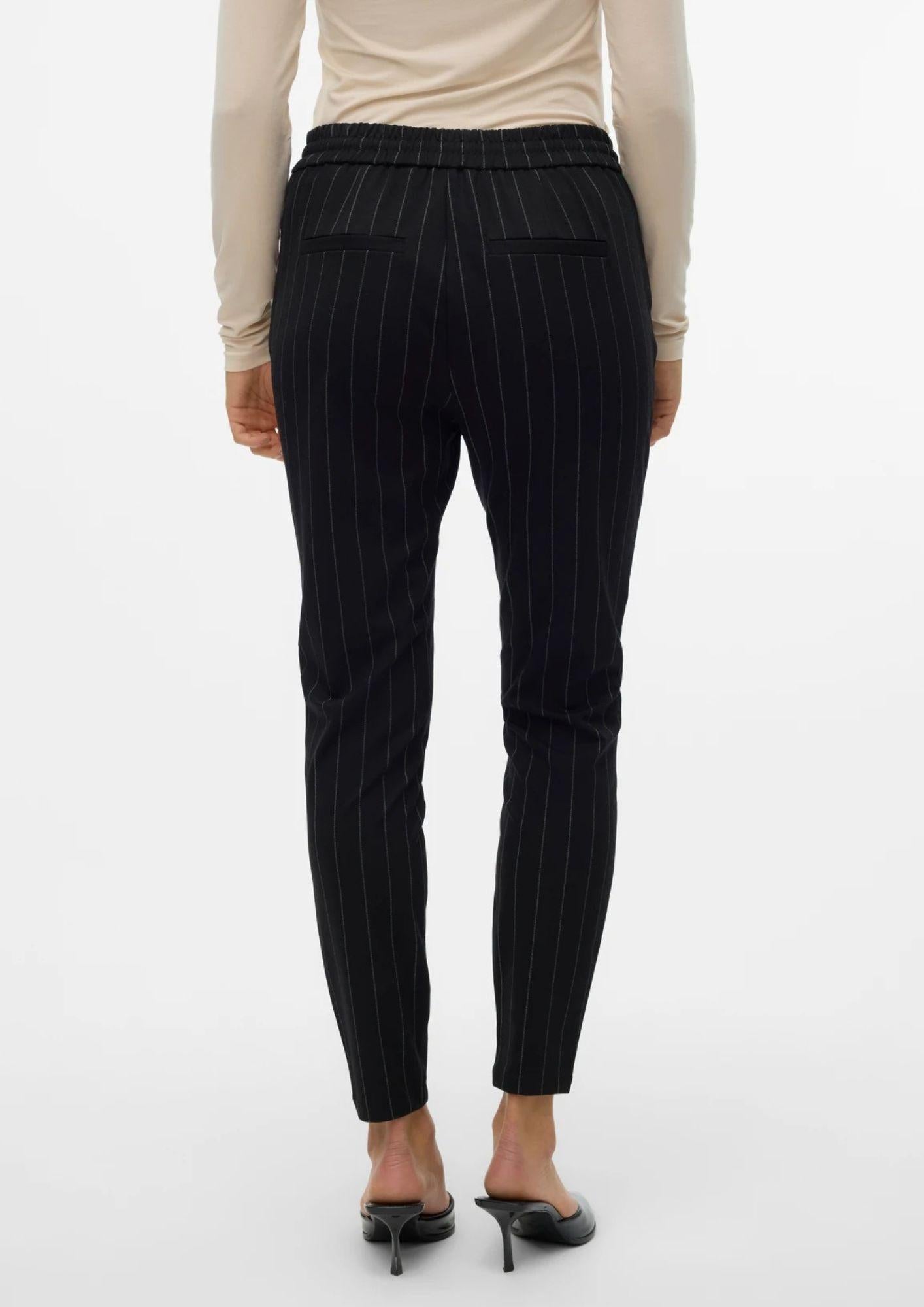 Vero Moda Pantaloni Donna Eva Nero Gessato