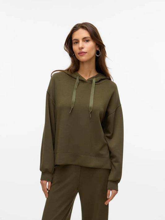 Vero Moda Felpa Con Cappuccio Donna Hali Grape Leaf