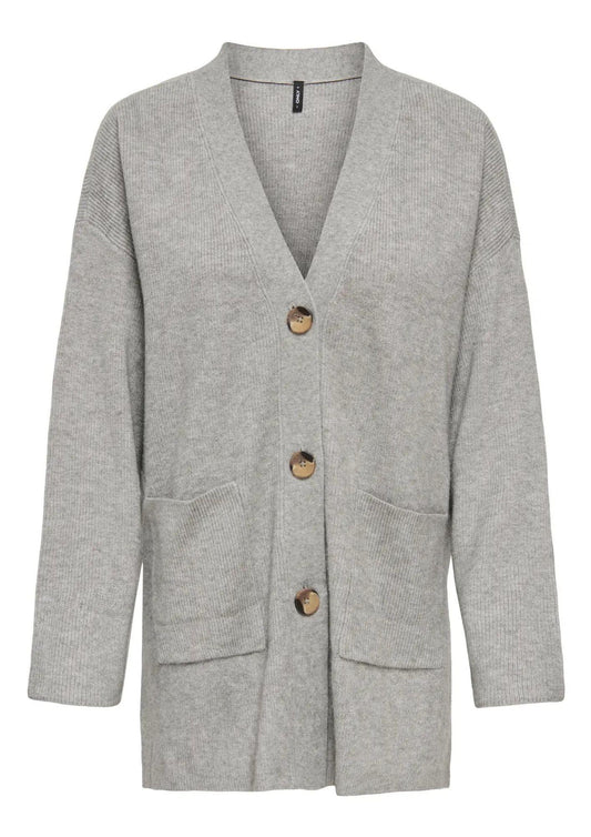 Only Cardigan Donna Ibi Grigio