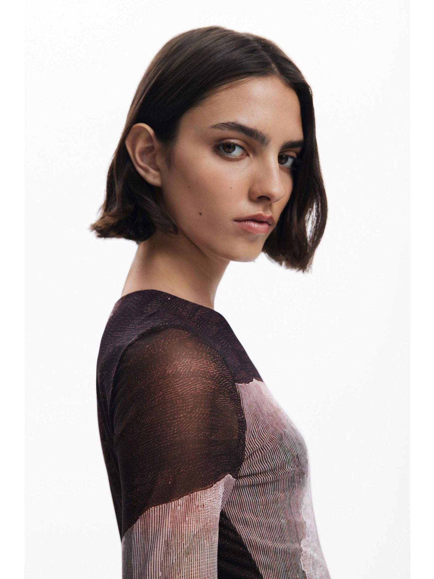 Desigual Vestito disegnato da Mr. Christian Lacroix Donna Marrone