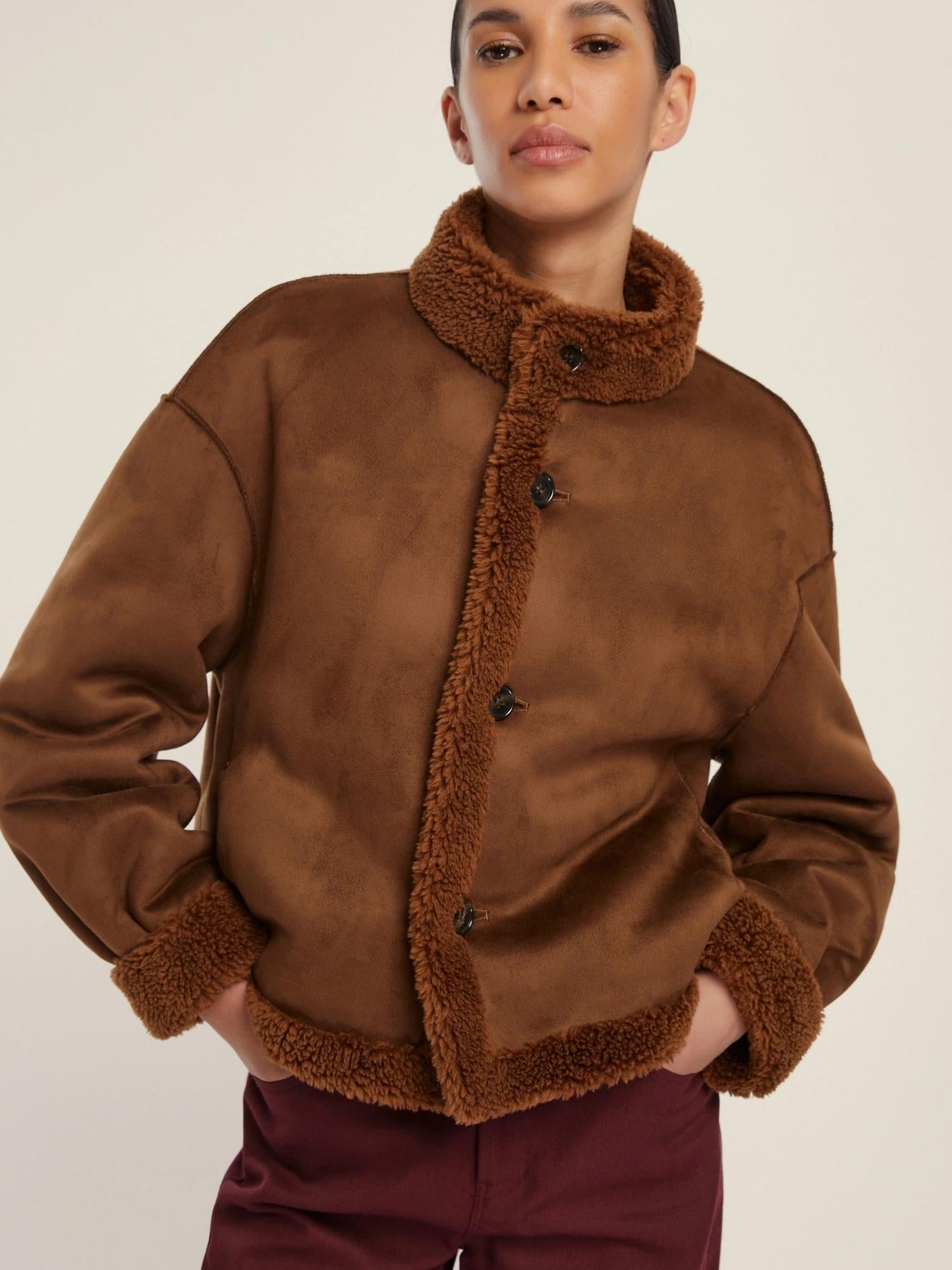 Emme Marella Bomber reversibile Donna Vicenza Cognac