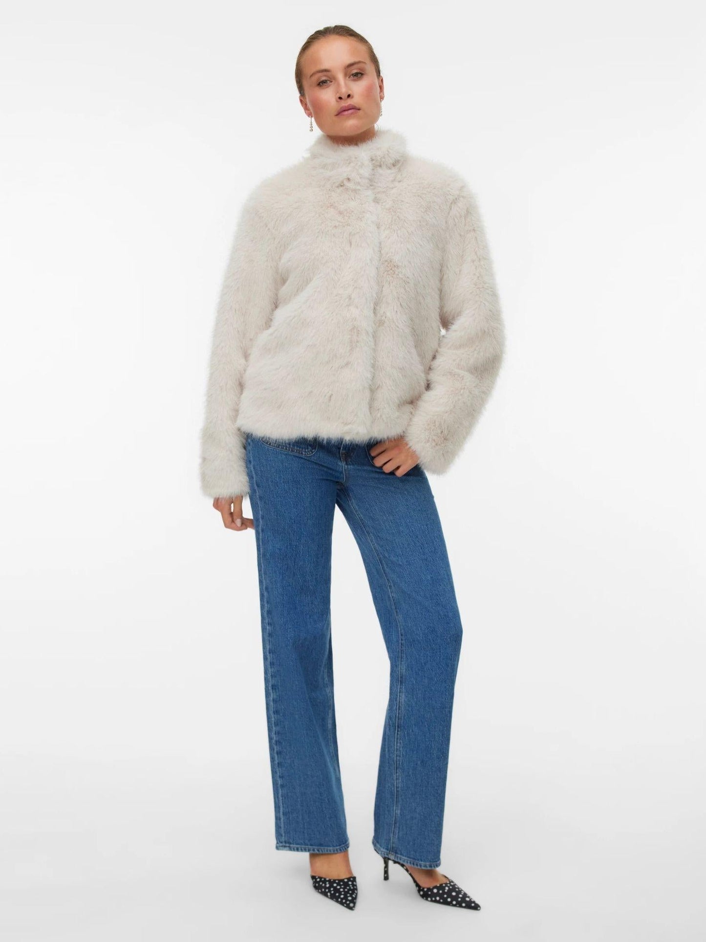 Vero Moda Giacca Invernale Donna Monroe Grey Oatmeal