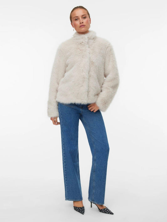 Vero Moda Giacca Invernale Donna Monroe Grey Oatmeal