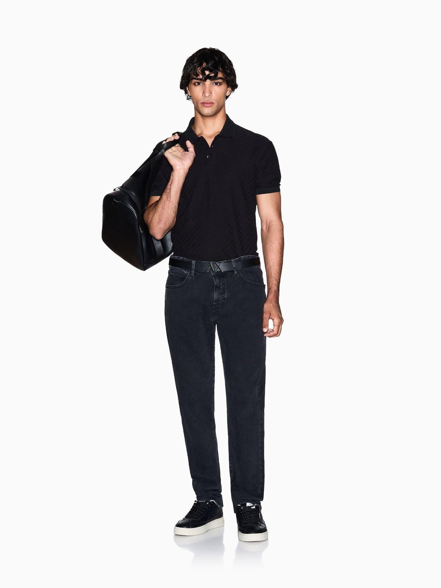 Armani Exchange Jeans Uomo Skinny Stone Washed Grigio