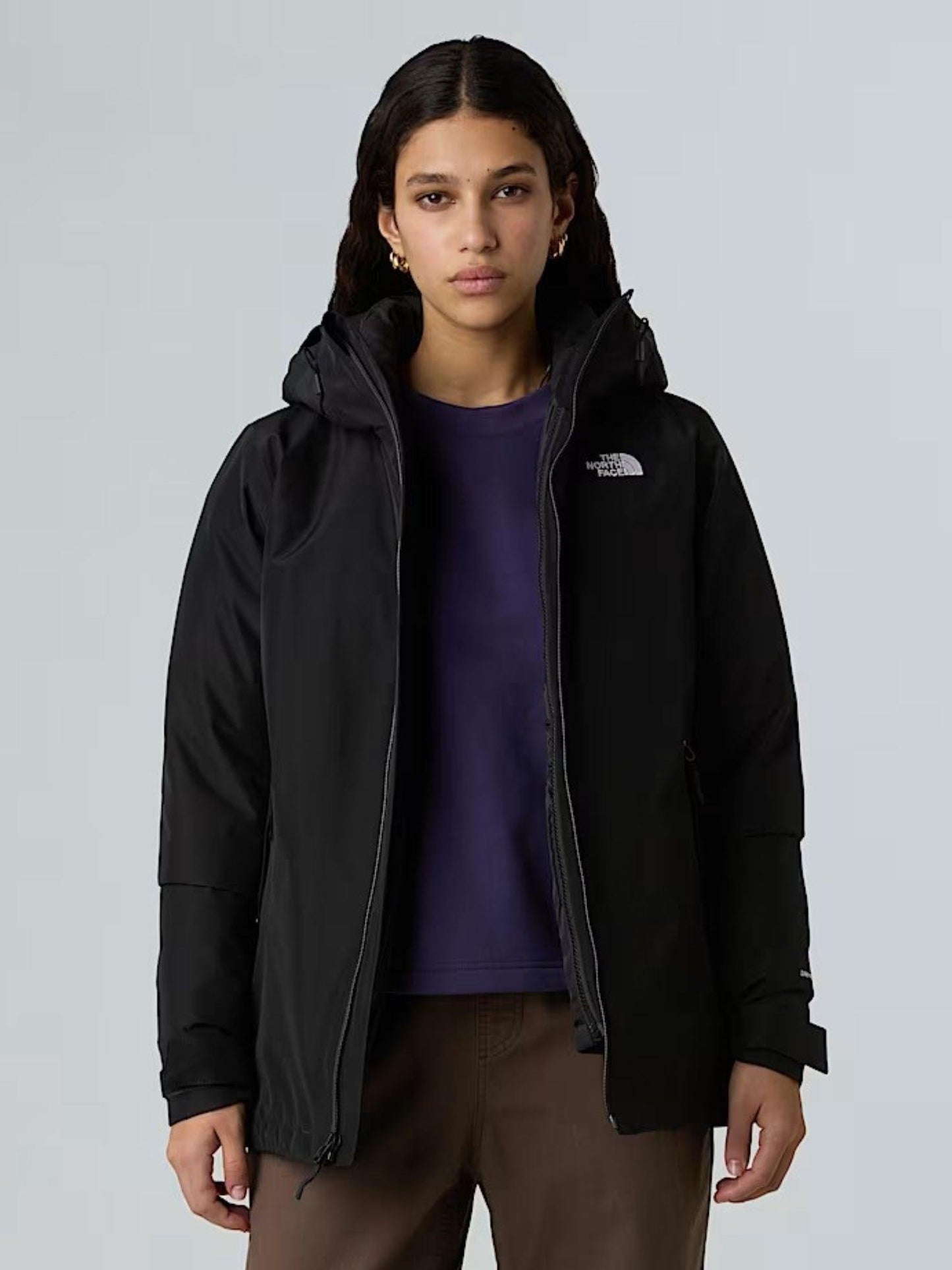 The North Face Giacca 3 in 1 Donna Carto Mono Triclimate Con Cappuccio Nero