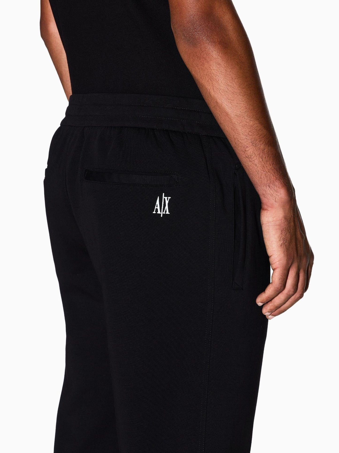 Armani Exchange Pantaloni jogger con logo sul retro Uomo Nero