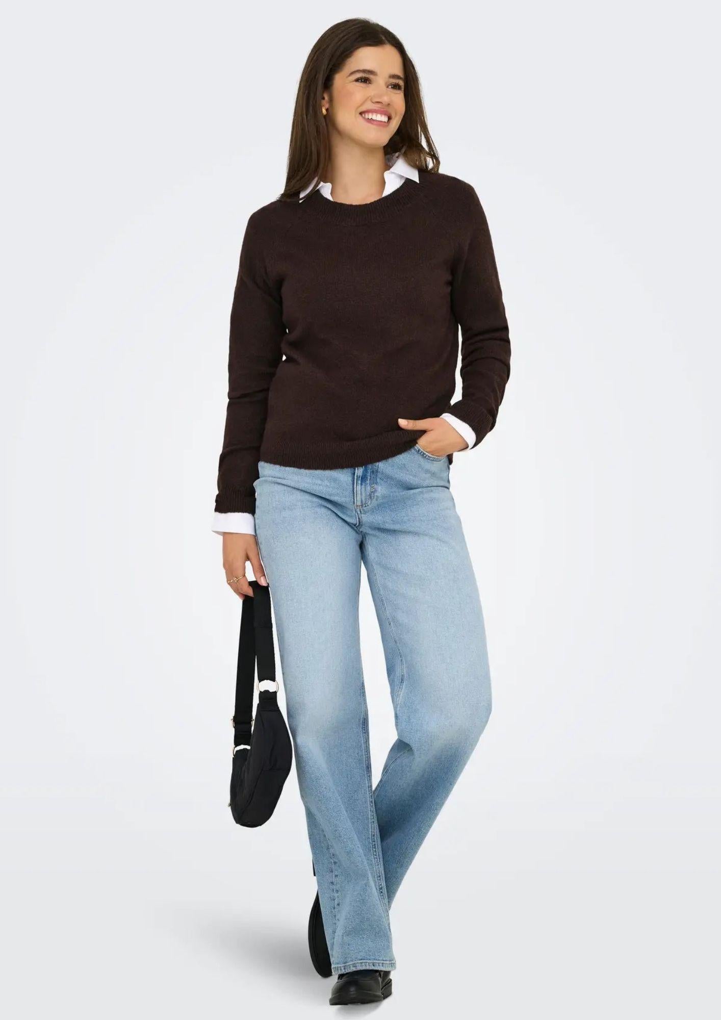 Only Pullover Donna Rica Cioccolato