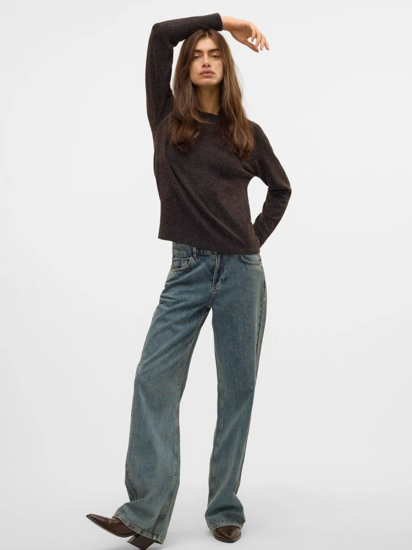 Vero Moda Maglione Donna Doffy Marrone