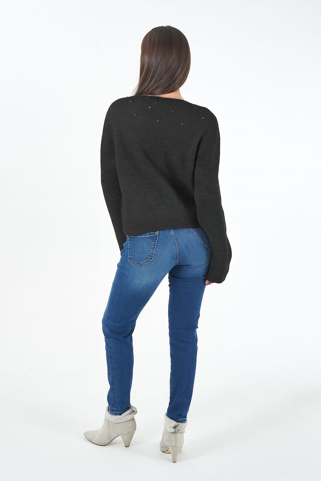 Yes Zee Maglia Donna Grigio Antracite