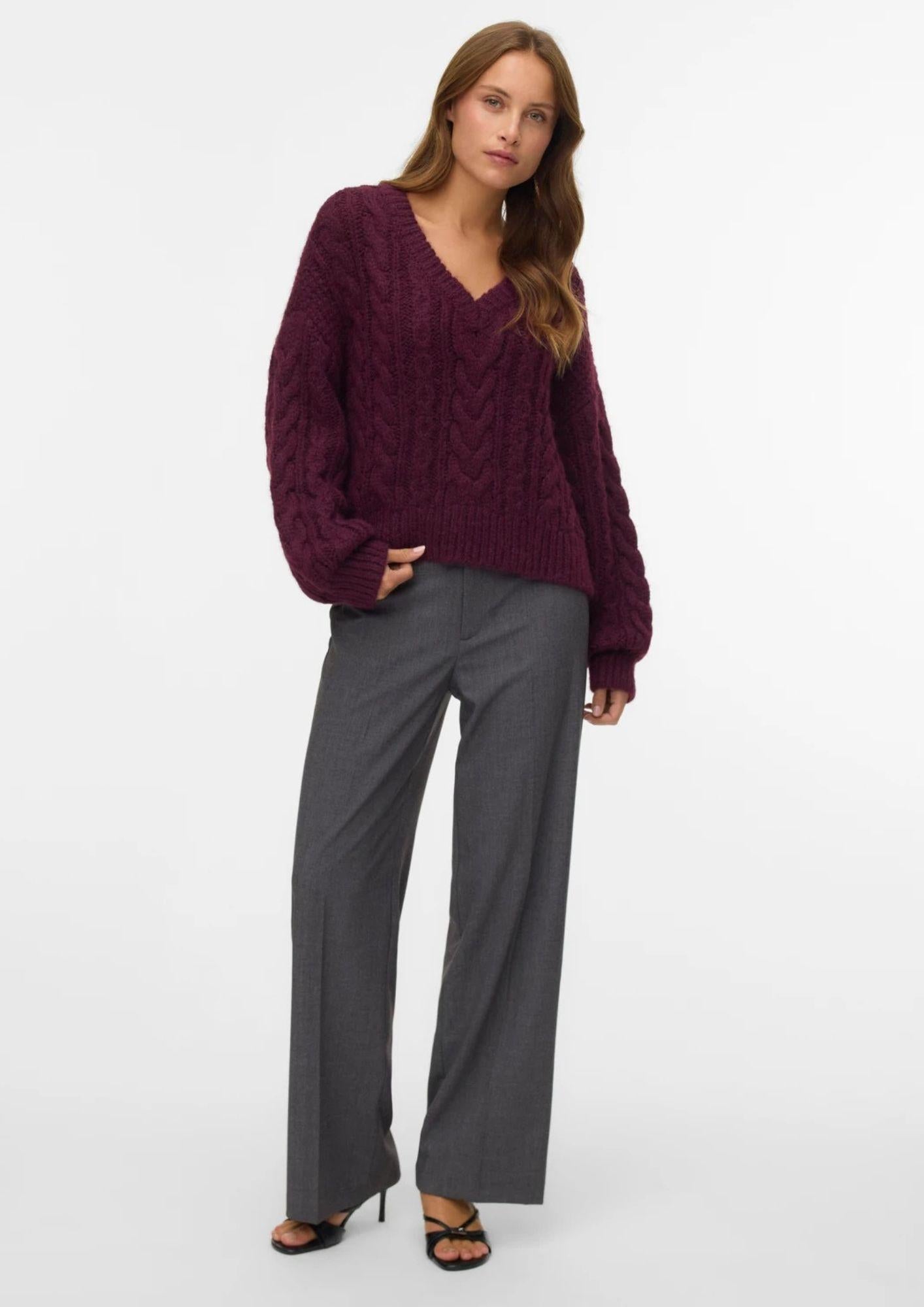 Vero Moda Pantalone Donna Texas Grigio