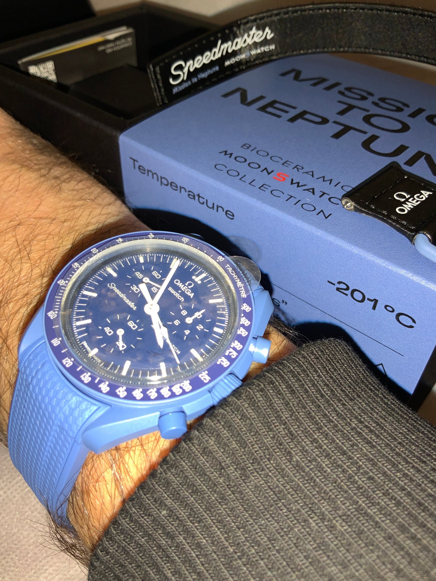 Cinturini silicone avvolgenti CARBON da 20mm per Omega x Swatch