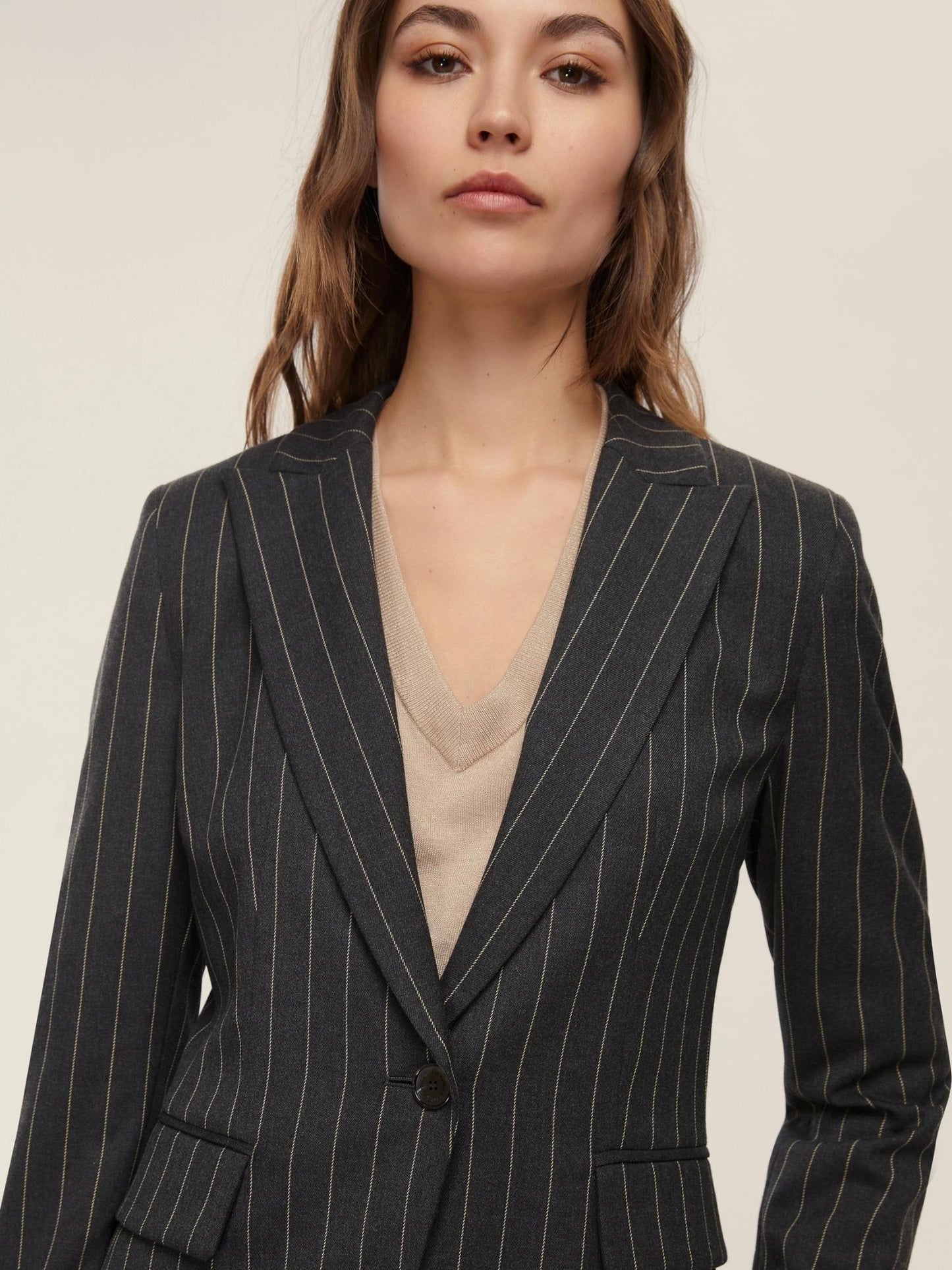 Emme Marella Giacca in stuoia Donna Dear Grigio Scuro