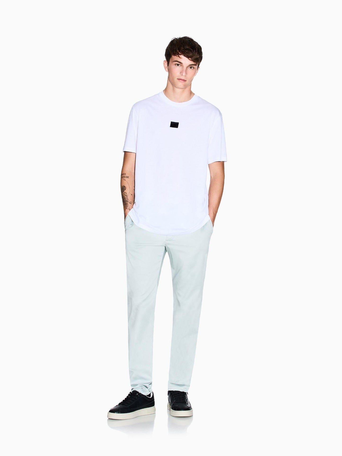 Armani Exchange T-Shirt Uomo Regular Fit Bianco