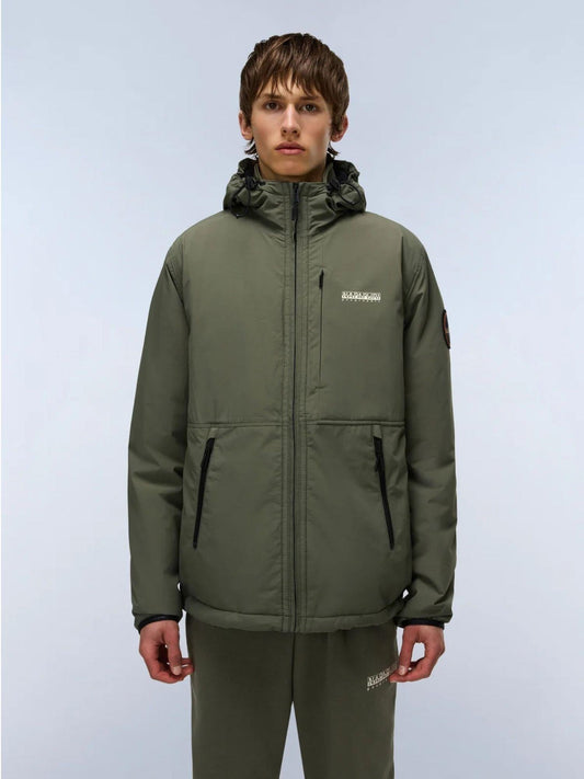 Napapijri Giacca Invernale Uomo Tundra Verde Tè