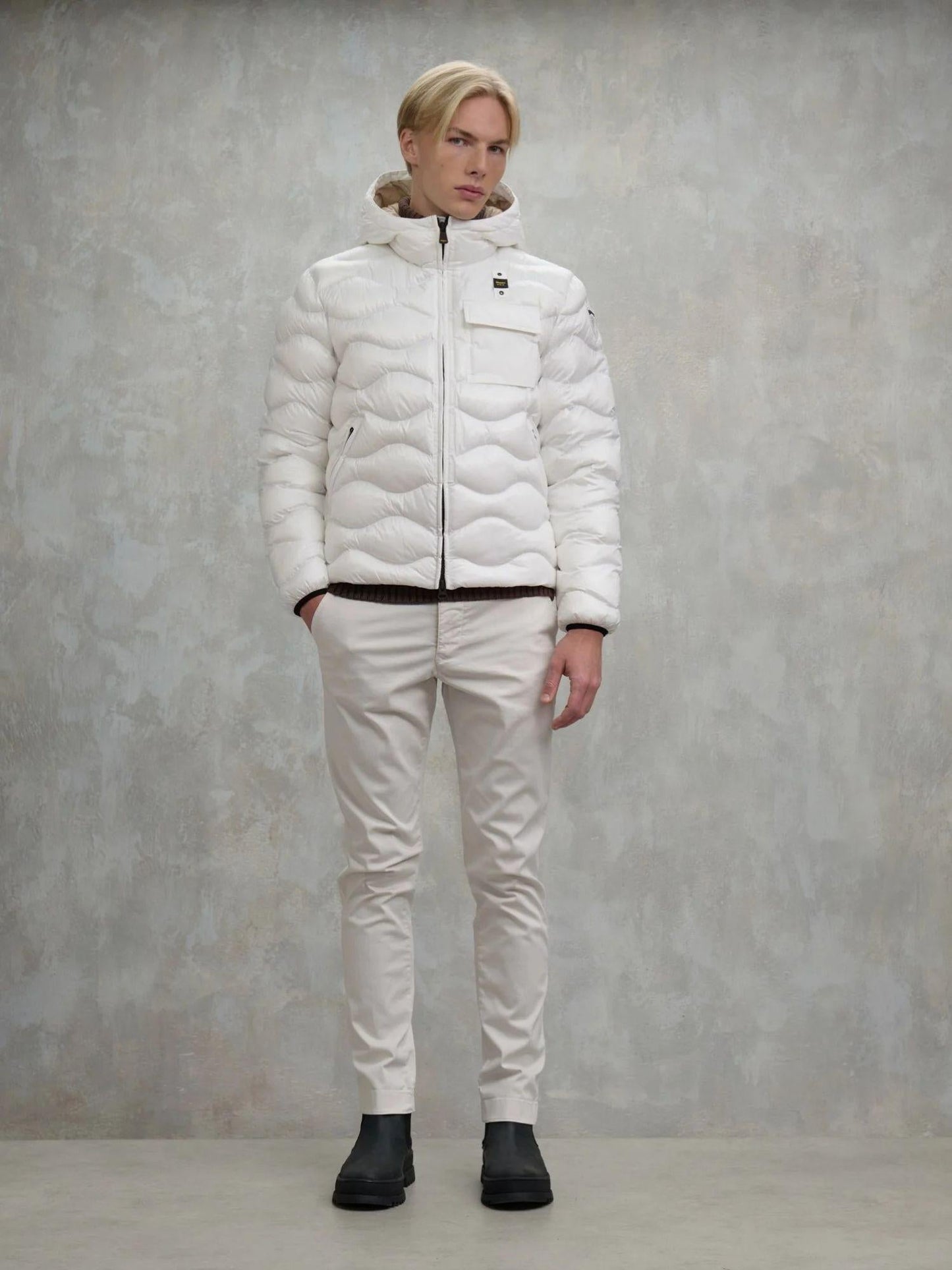 Blauer Giacca Invernale Uomo Bryant Bianco ottico interno beige