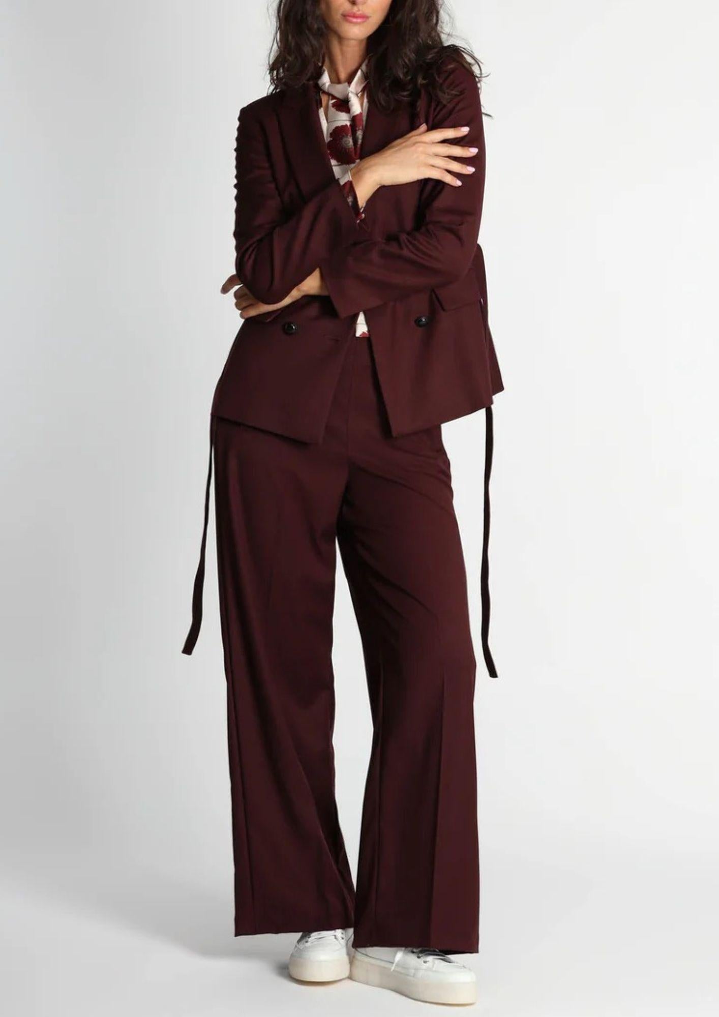 Emme Marella Pantalone Donna Sarago Bordeaux