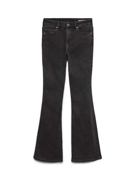 Vero Moda Jeans Donna Flash Flared Fit Nero