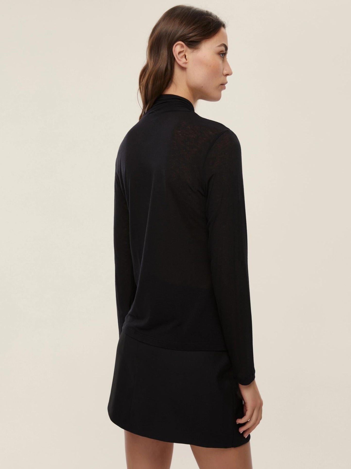 Emme Marella Dolcevita Donna in misto cashmere Ruggito Nero