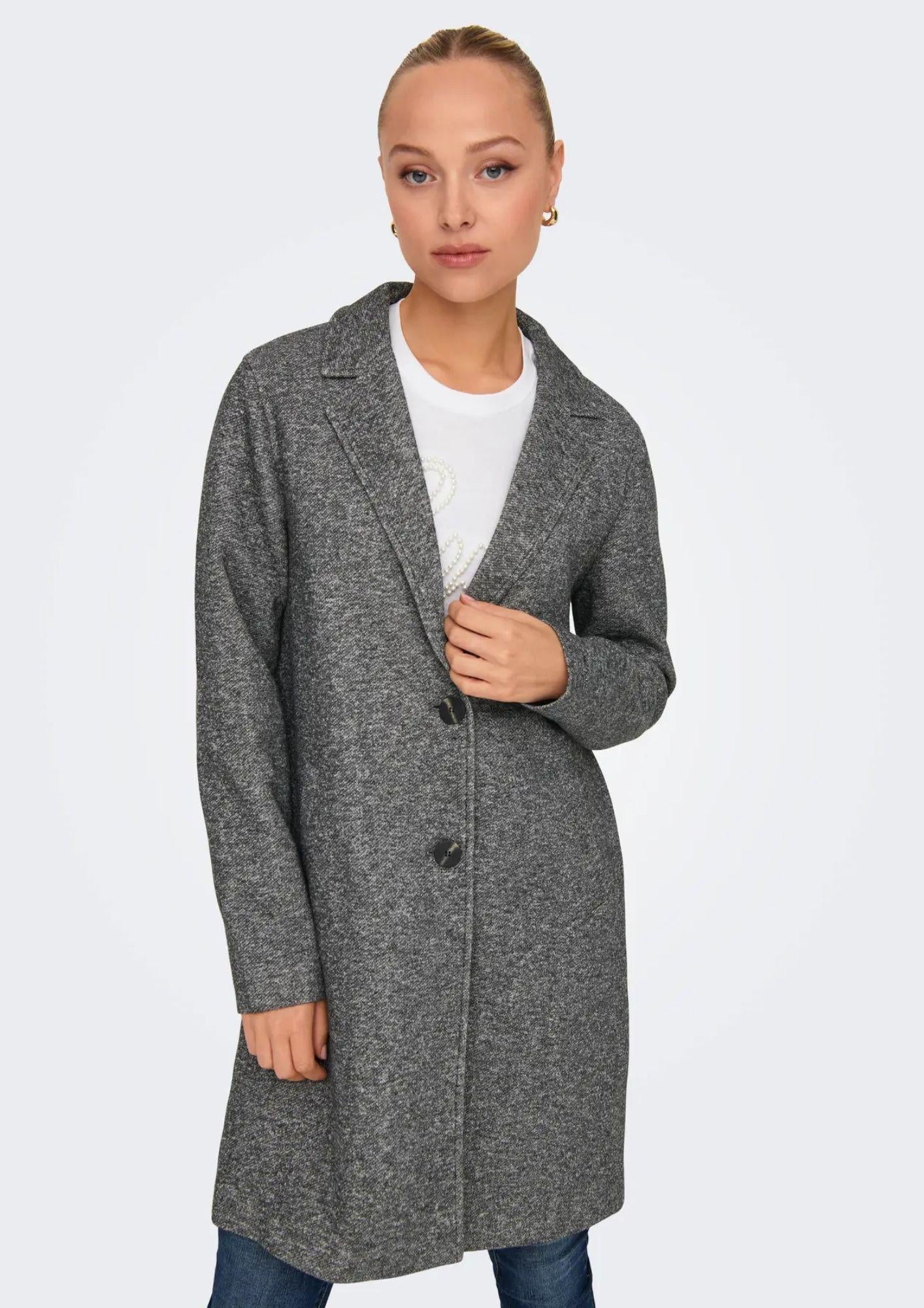 Only Cappotto Donna Sedona Grigio Scuro