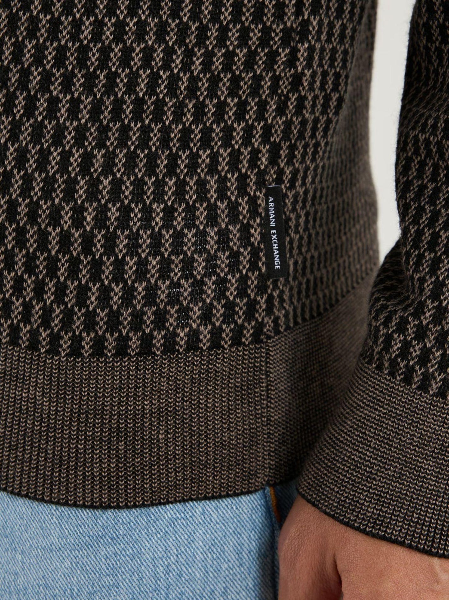 Armani Exchange Maglione Uomo Nero Driftwood Ches