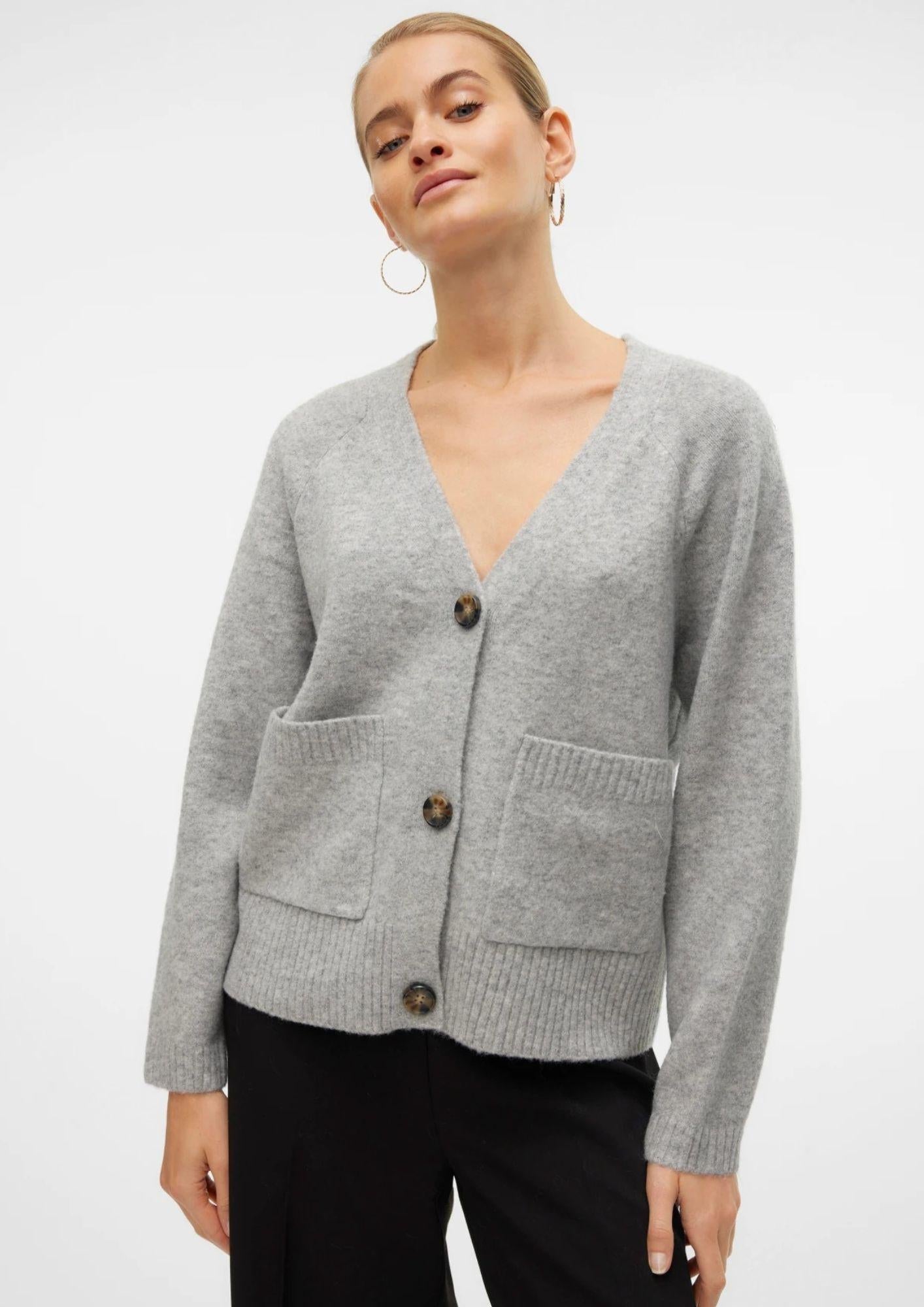 Vero Moda Cardigan Donna Boom Grigio