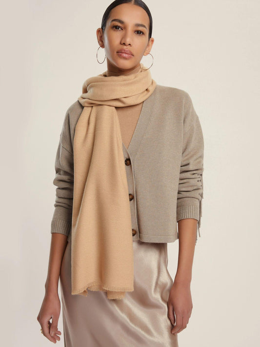 Emme Marella Stola con filo di lurex Donna Ciurma Cammello