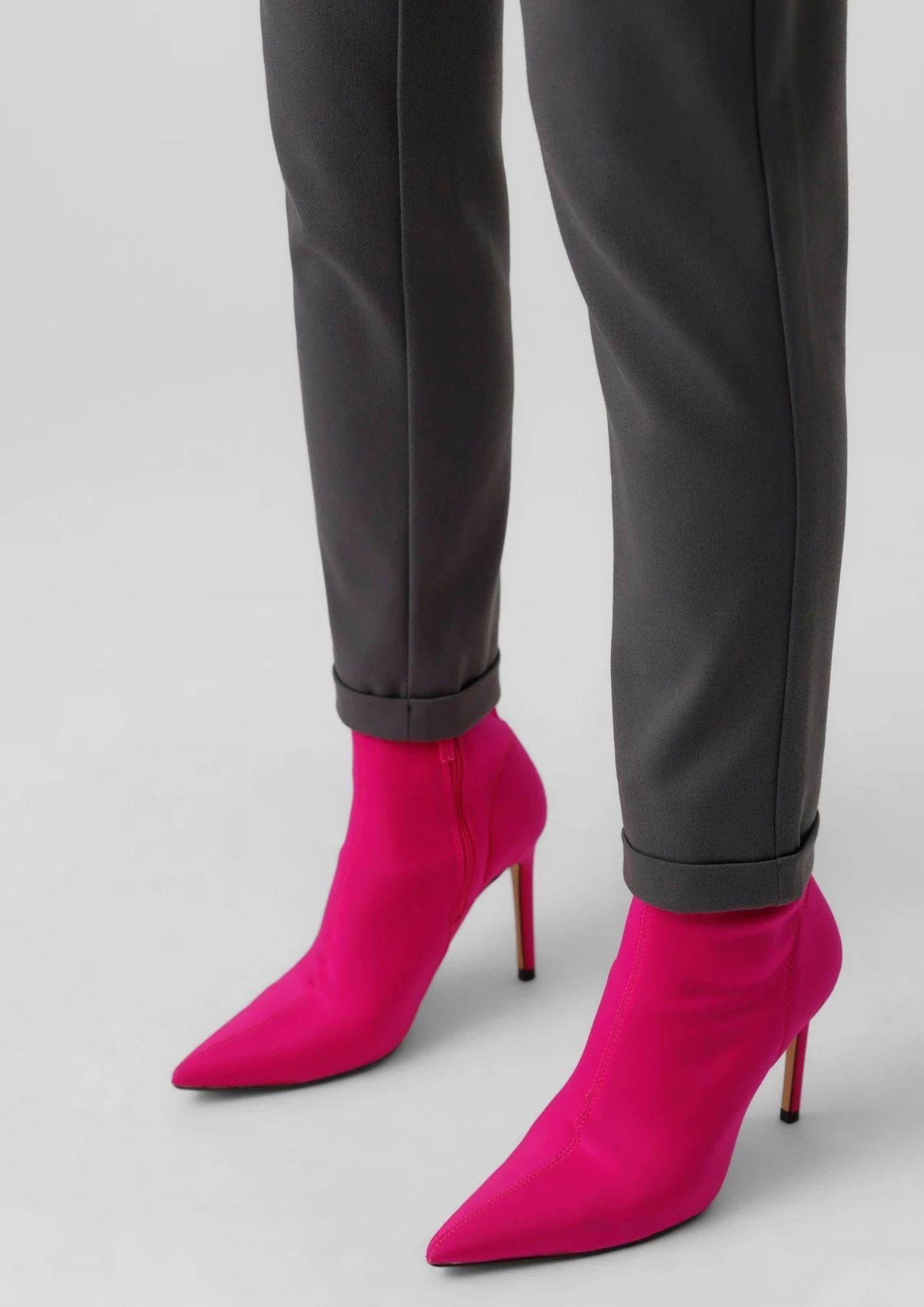 Vero Moda Pantaloni Donna Maya A Vita Media Grigio Asfalto