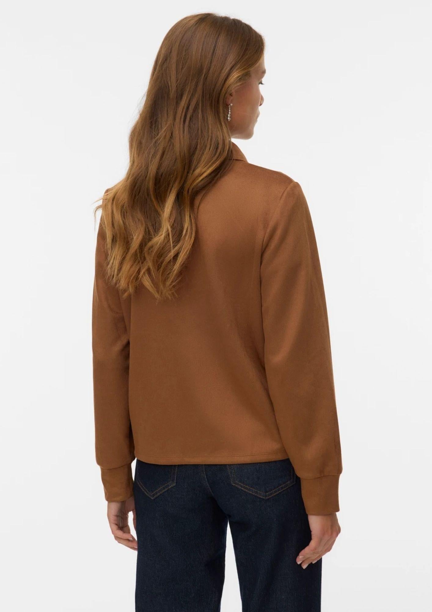 Vero Moda Camicia Donna Bella Marrone