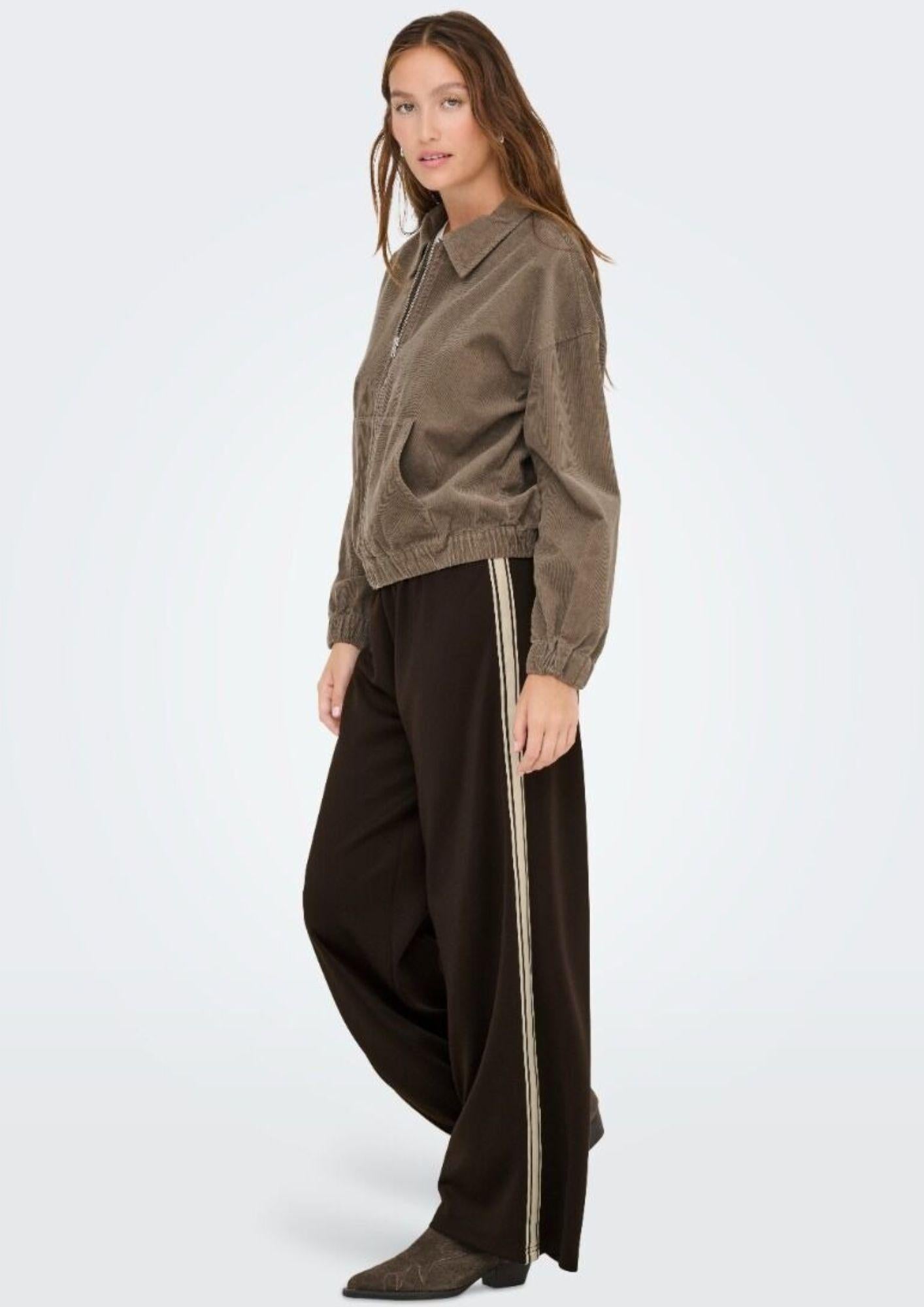 Only Pantalone Donna Asta Marrone