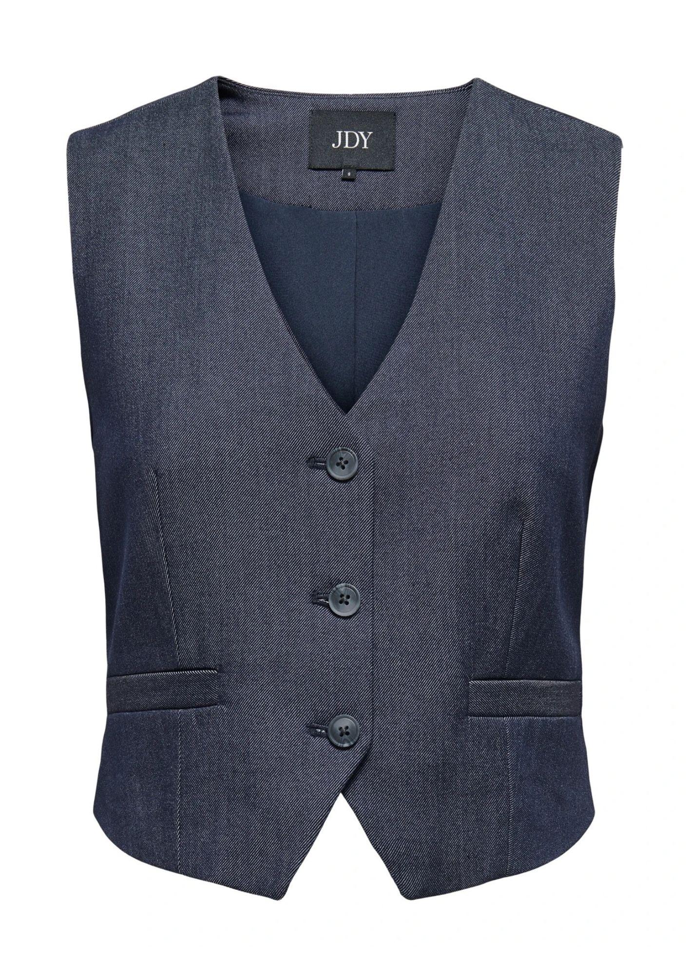 Jacqueline De Yong Gilet Donna Anthony Blu Denim
