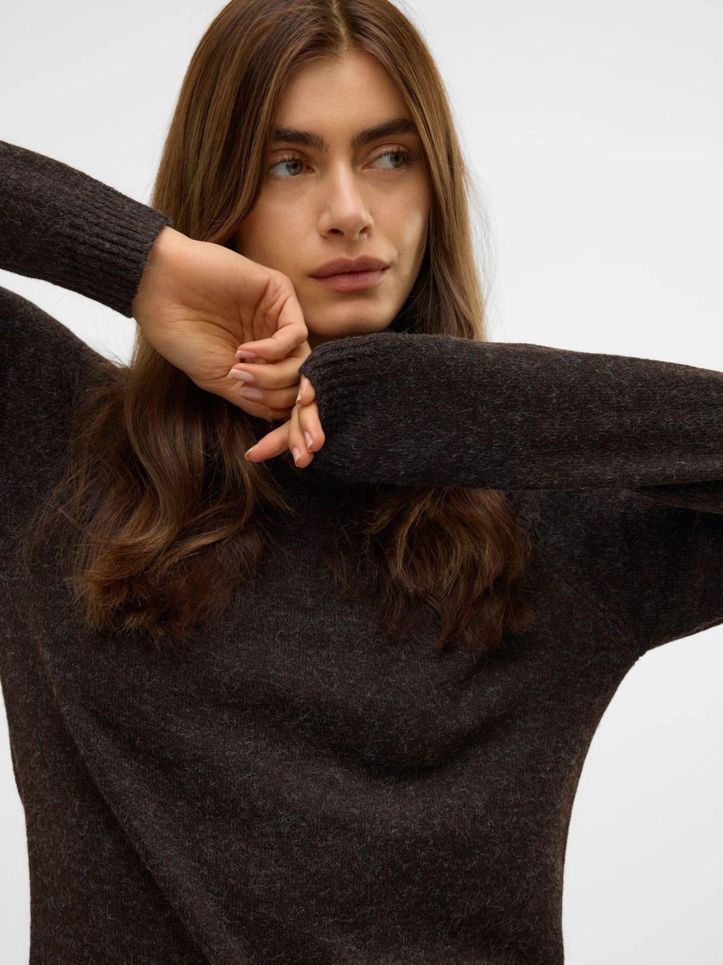 Vero Moda Maglione Donna Doffy Marrone