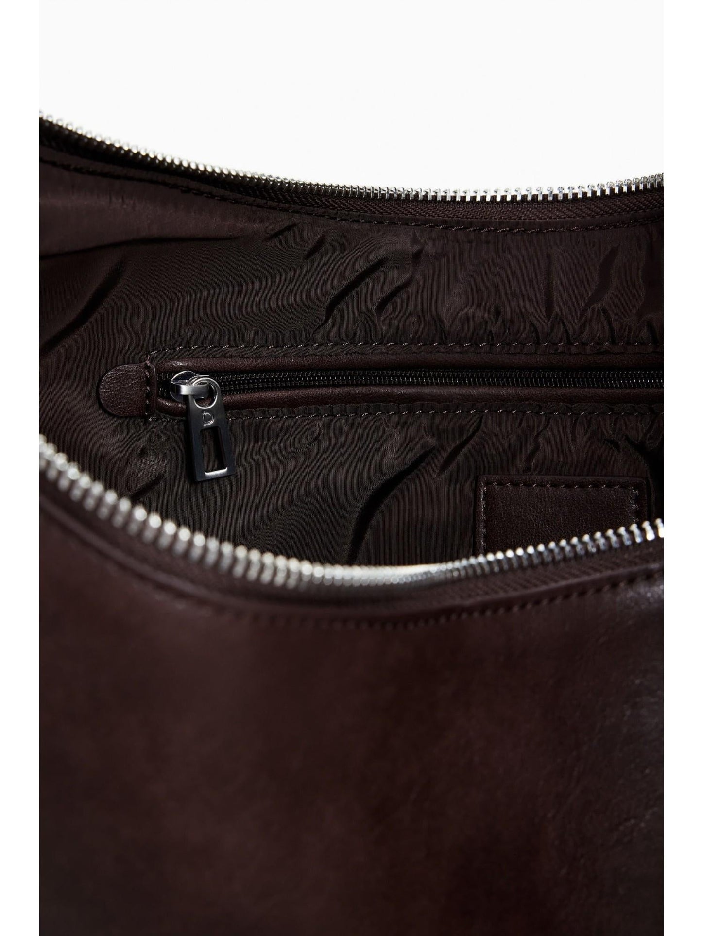 Desigual Borsa a tracolla media con logo 3D Donna Marrone