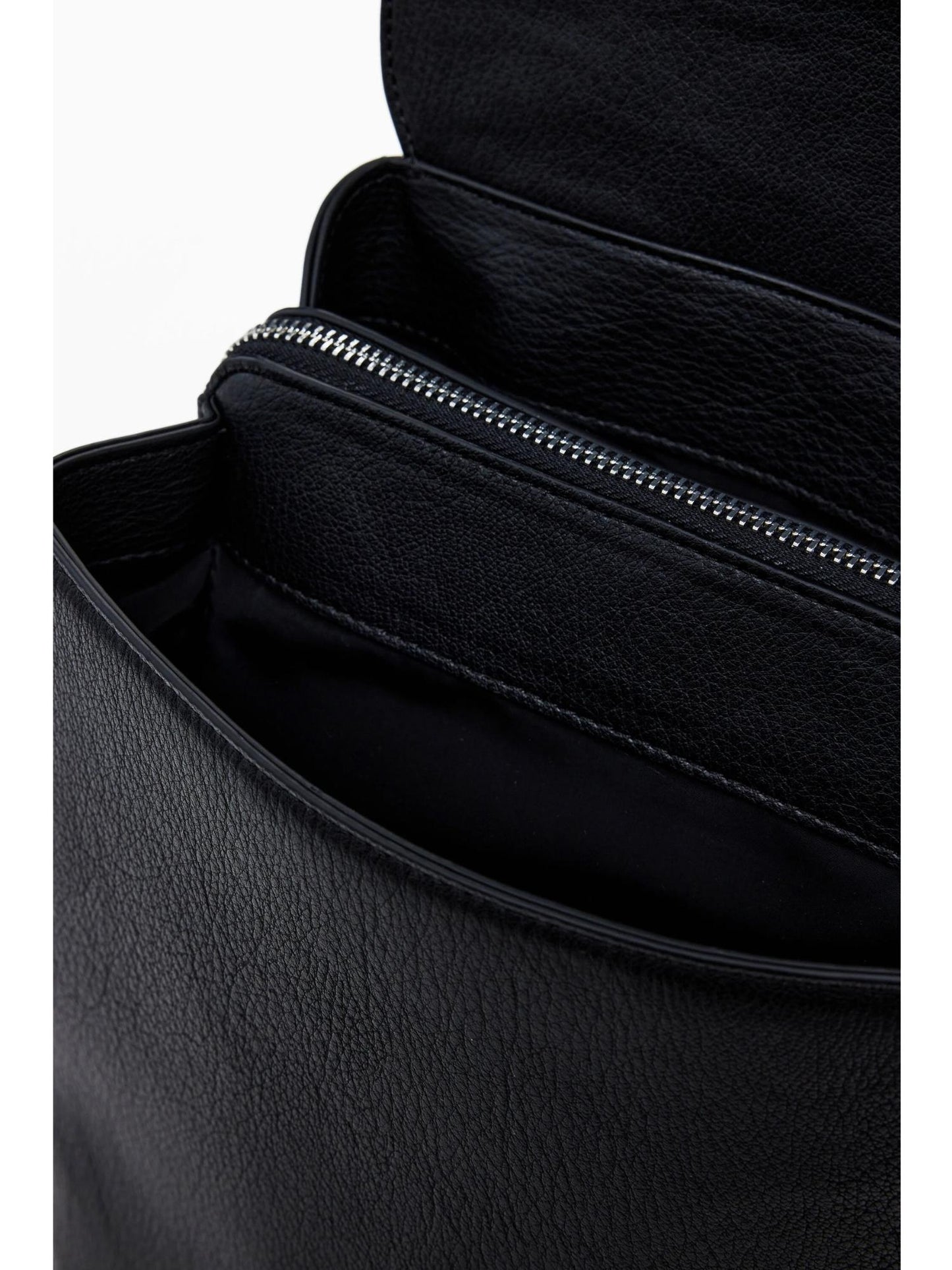 Desigual Zaino con patta piccola incisa Donna Nero