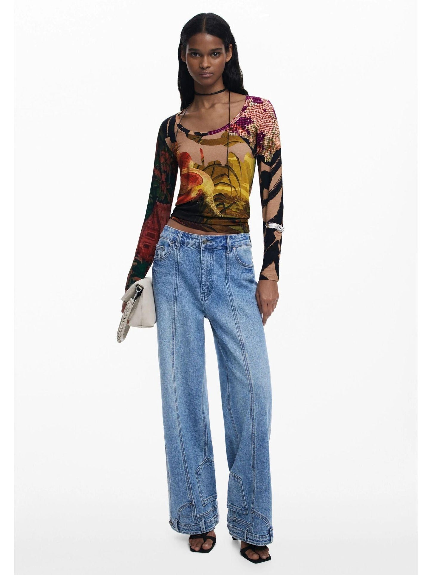 Desigual Maglietta disegnata da Mr. Christian Lacroix Donna Rosso