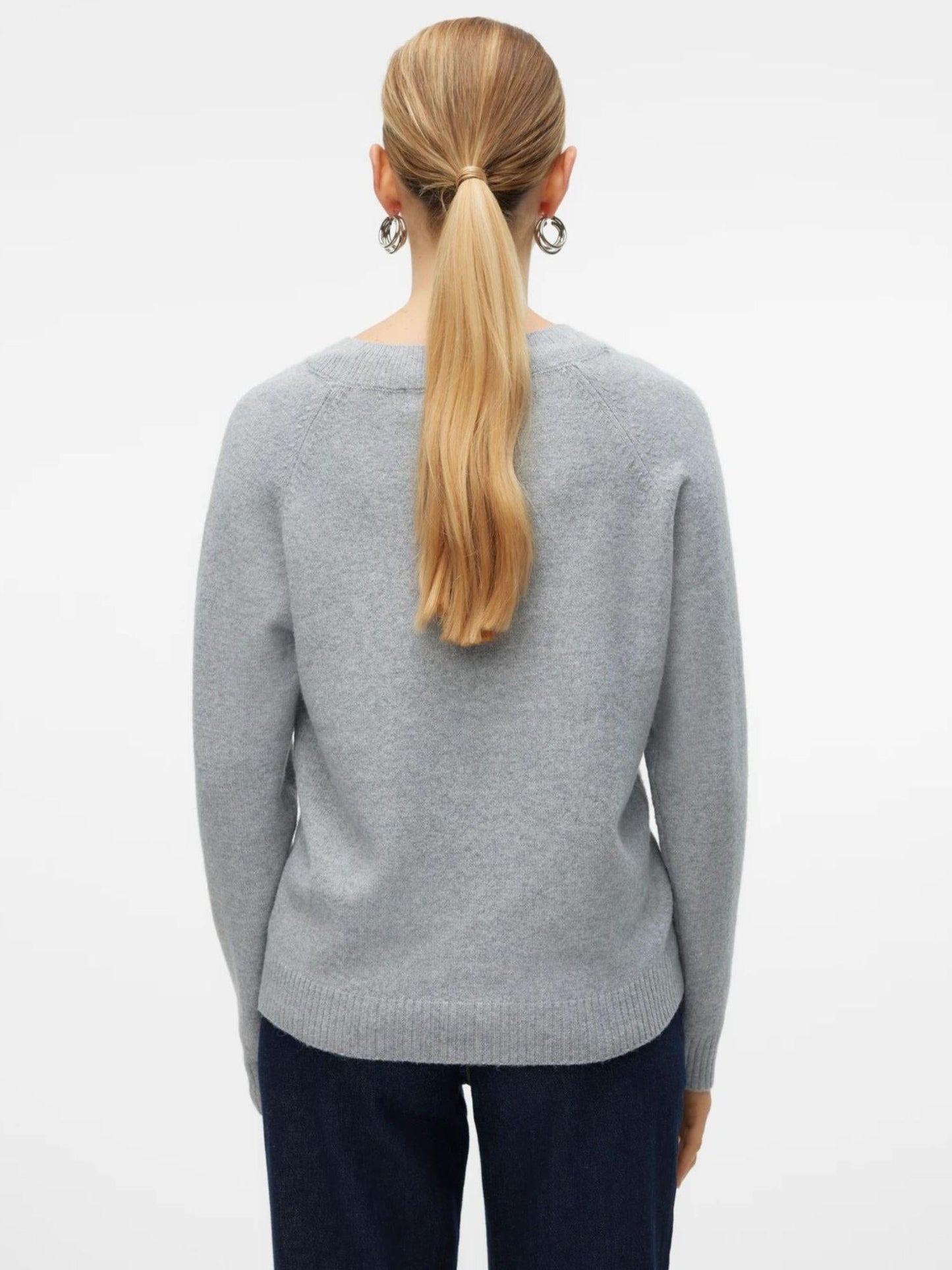 Vero Moda Maglione Donna Doffy Grigio Chiaro