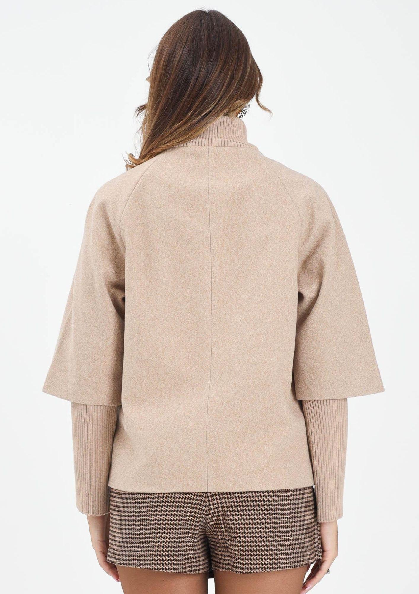 Jacqueline De Yong Giacca Invernale Donna Memory Beige