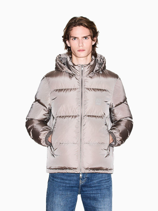 Armani Exchange Piumino Uomo con Cappuccio Beige