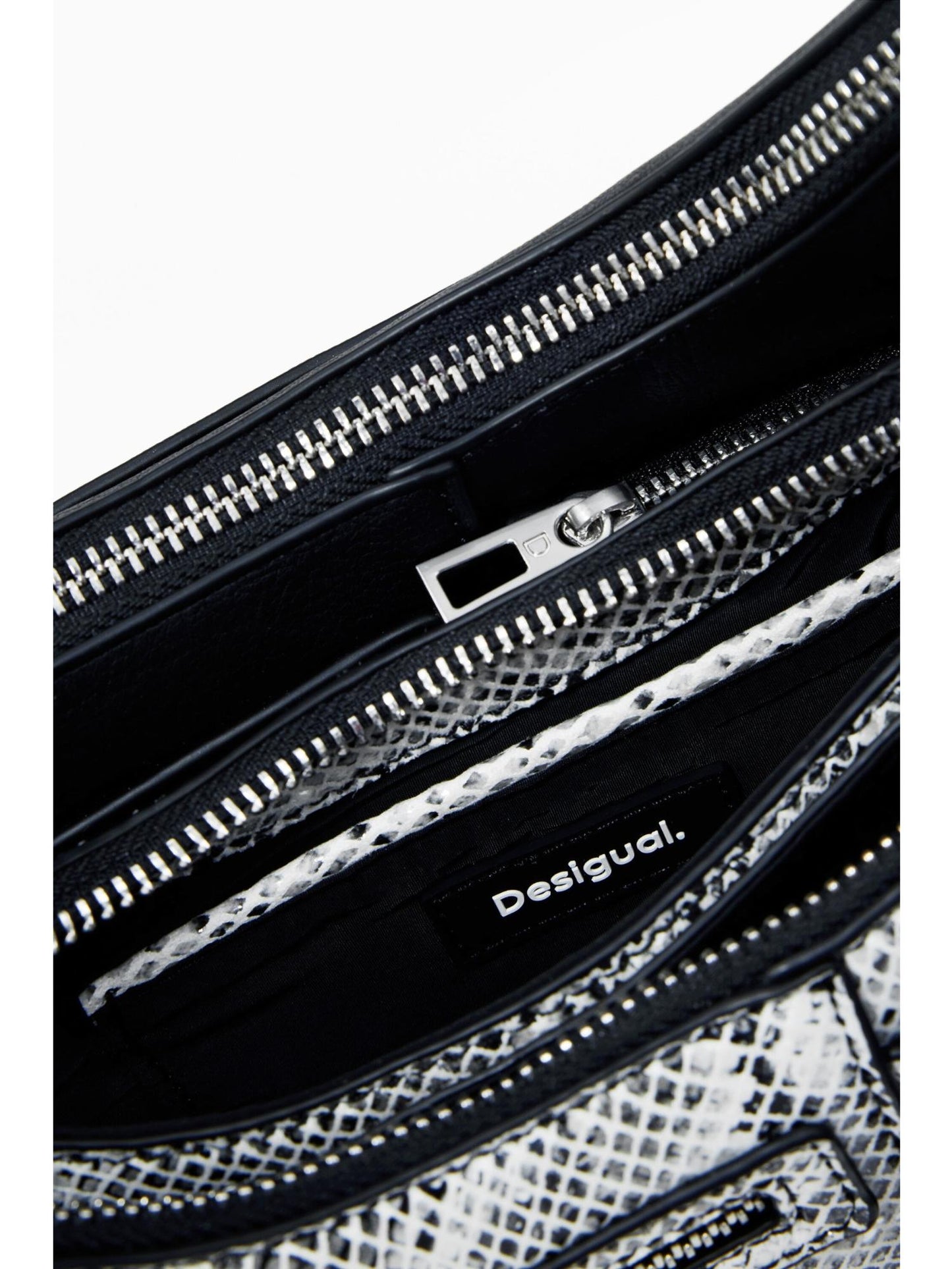 Desigual Piccola borsa bicolore rimovibile Donna Nero