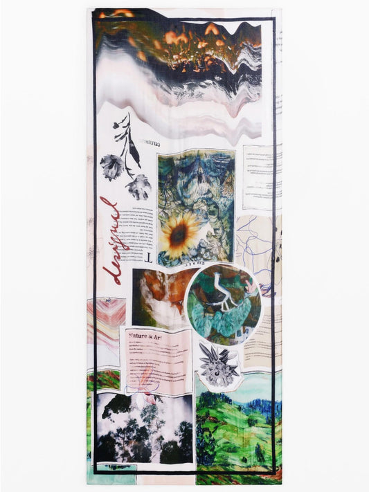 Desigual Foulard rettangolare collage Donna Finiture del mare