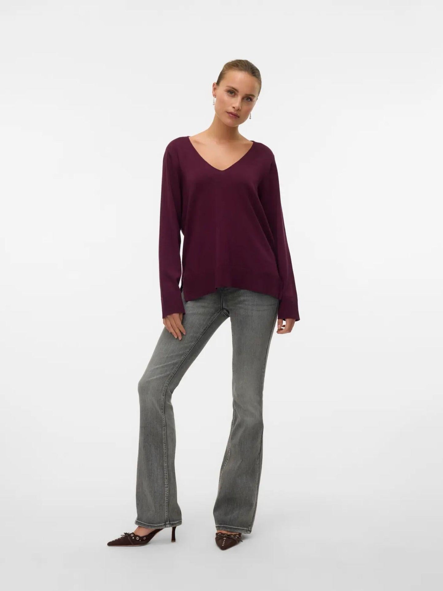 Vero Moda Maglione Donna Silje Winetasting