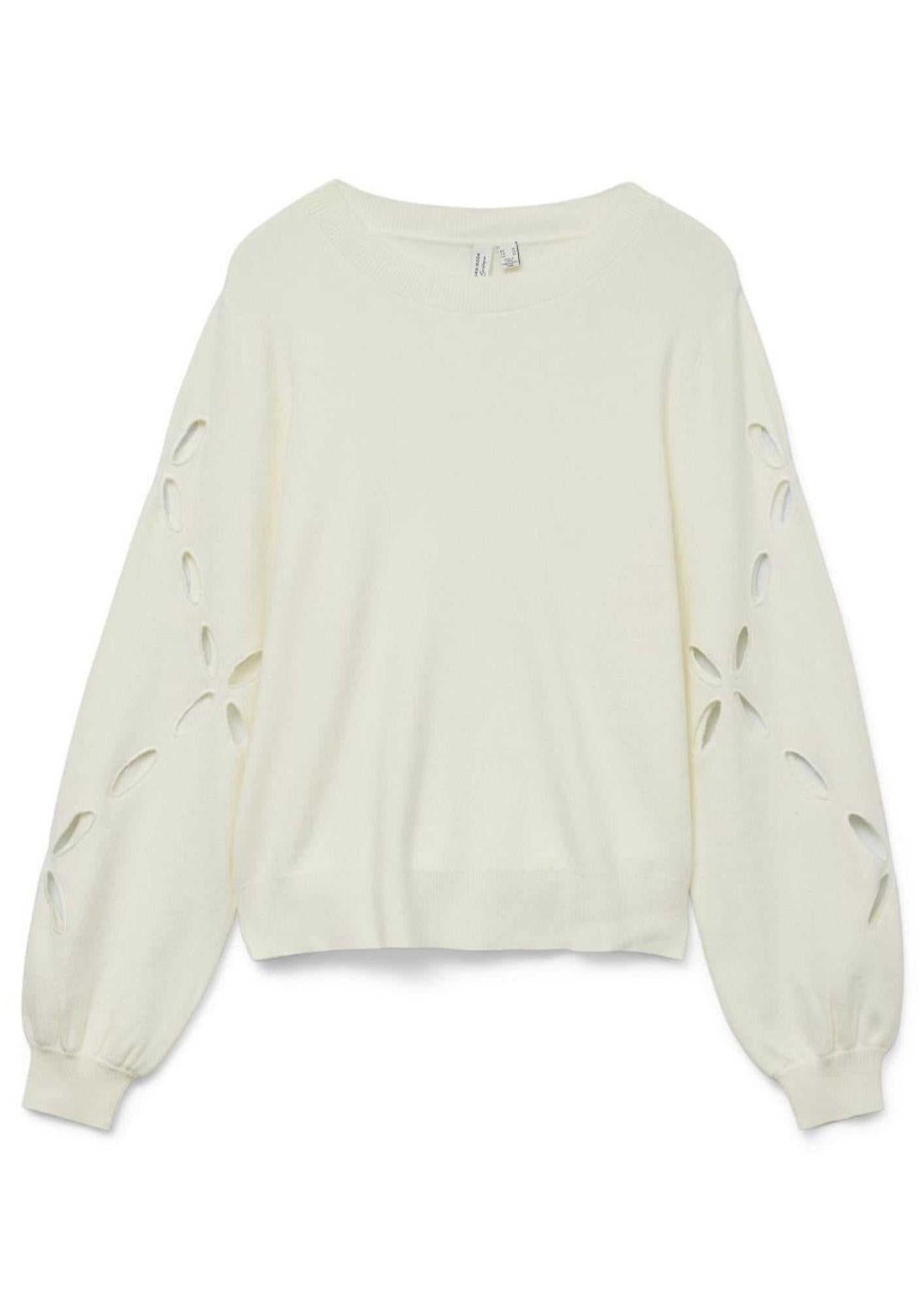 Vero Moda Pullover Donna Dalma Bianco Panna